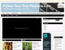 Tablet Screenshot of followyourtruepassions.com